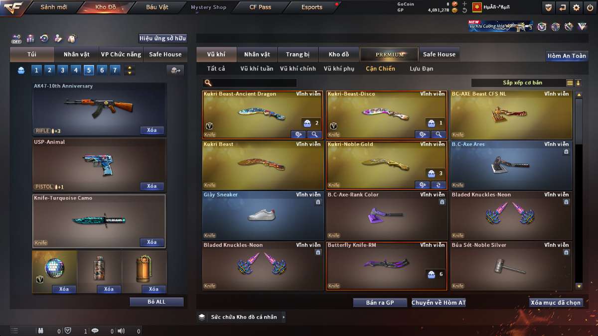 shop acc cf uy tin gia re